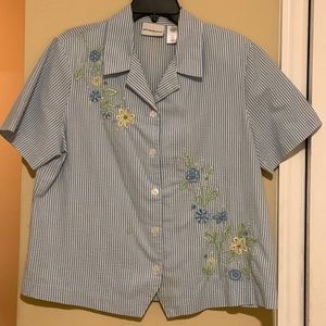 Alfred DunnerBlue and White seer sucker too